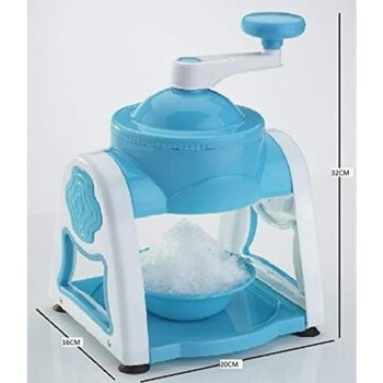 Plastic Manual Ice Crusher Kitchen Ice Shaver Mini Snow Machine, Gola Maker Machine