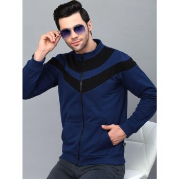 Rigo Color Block Men's Fleece Jacket