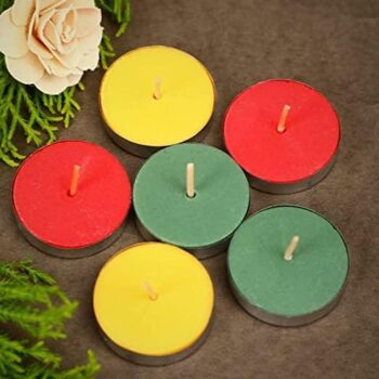 TEA LIGHT Candle (Multicolor, Pack of 100)