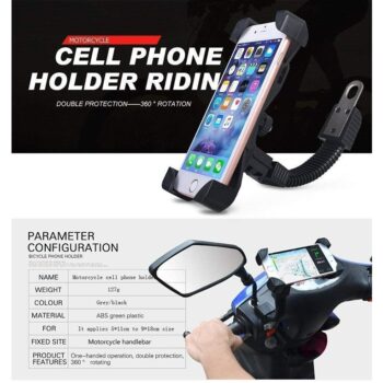 Bike Mobile Holder Mobile Stand for Bike - Compatible with All Bike