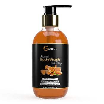 Grolet Deep Cleansing Turmeric Body Wash with Honey Extract for All Skin Types (300 ml)