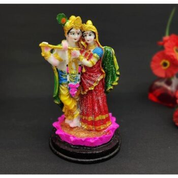 Lord Radha Krishna Idol Showpiece | Showpiece for Pooja, Worship & Home Décor - 19 cm