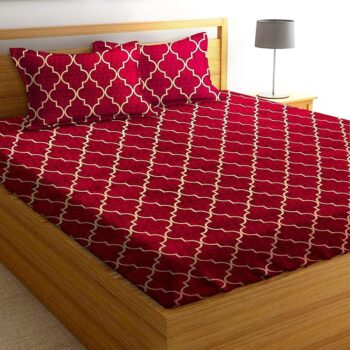 Microfiber Elastic Fitted Bedsheet for Double Bed