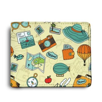 ShopMantra Goa Travel Accessories Printed Pu Leather Wallet