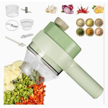 4 in 1 Portable Electric Vegetable Cutter (Pack of 1)