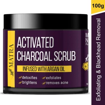 Matra Activated Charcoal Scrub Infused With Argan Oil