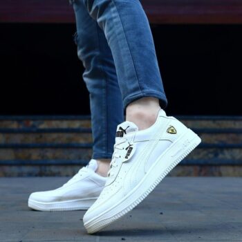 Men Synthetic White Casual Shoes