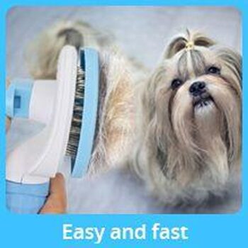 Pet Grooming & Cleaning Slicker Brush Self Cleaning Hair Brush For Dogs Cats Shedding Brush Comb With Handle