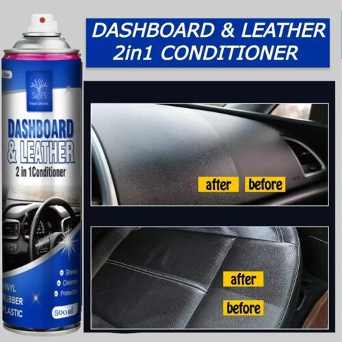 SAPI'S 2 in1 Dashboard & Leather Conditioner for Seats, Dashboard Leather Vinyl 500 ML