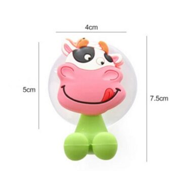 ToothBrush Holder - Cute Cartoon Animal Toothbrush Holder with Suction Cup (Pack of 3)