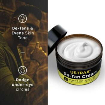 Ustraa Total De-Tan Kit De-Tan Face Cream - 50g, De-Tan Face Scrub 100g