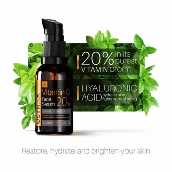 Ustraa 20% Vitamin C Face Serum with Hyaluronic Acid - 30 ml