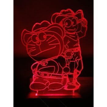 7 Color Changing 3D LED Doraemon Night lamp with Plug for Living Room