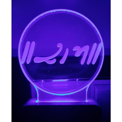 7 Color Changing 3D LED Ram Night lamp with Plug for Living Room
