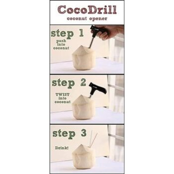 Coconut Opener Bundle Drill Cutter Cleaning Stick Tap Hot