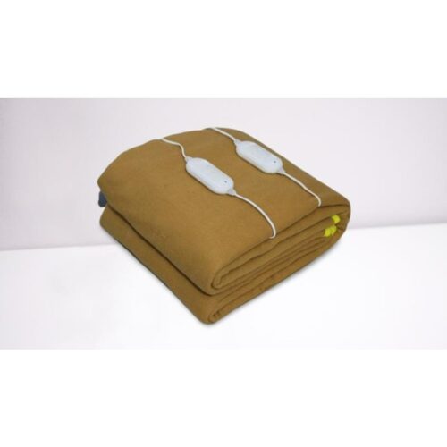 Double Bed Electric Blanket Remote Function At Both Side - Light Brown