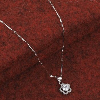 Dramatic Silver Plated Men Pendant With Chain