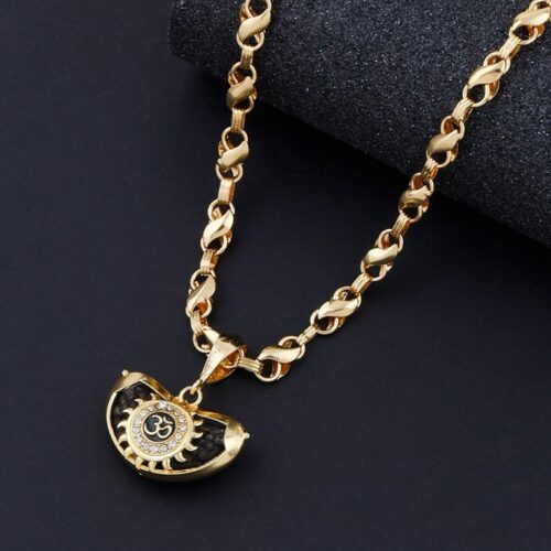 Flattering Gold Plated Pendants With Chain