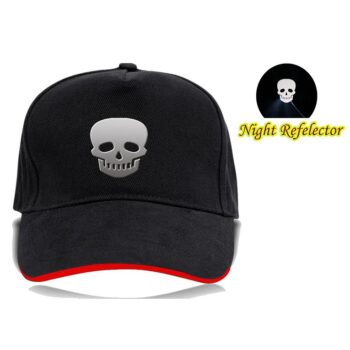 Gorgeous Night Reflector Skull Cap - Black