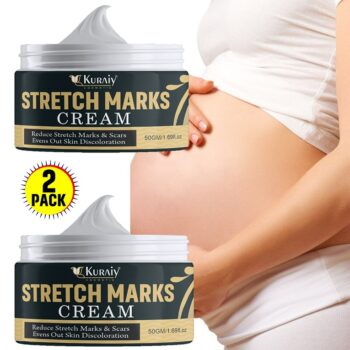KURAIY Maternity Stretch Marks Removal Cream Pregnancy Obesity Body Mark Repair Skin Care Fine Lines Firm Smooth (PACK OF 2)