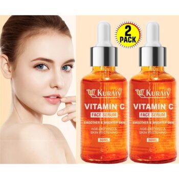 KURAIY Organic Skin Illuminate Face Serum for Radiant Skin with Vitamin C & Turmeric