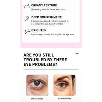 KURAIY Remove Dark Circles Eye Cream Anti Puffiness Anti wrinkle Massage Instant Firm Brightening Repair kuraiy Cosmetics 3