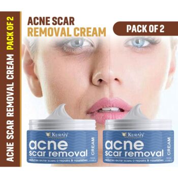 KURAIY Scar Removal Cream Repair Stretch Marks Burn Acne Surgical Acne Scar Ointment Herbal Treatment Gel Whitening Pack of 2