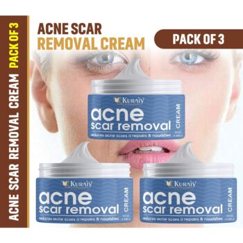 KURAIY Scar Removal Cream Repair Stretch Marks Burn Acne Surgical Acne Scar Ointment Herbal Treatment Gel Whitening Pack of 3