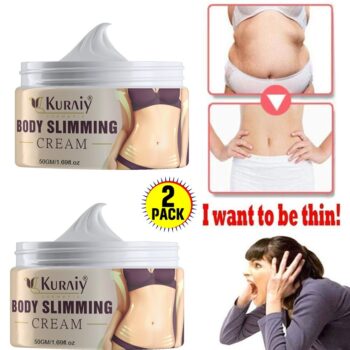 KURAIY Slimming Cream Anti Cellulite Losing Weights Fast for Women Belly Fat Burning Beauty Health Emulsions Body Care (Pack of 2) 100gm