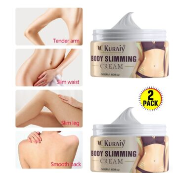 KURAIY Slimming Cream Fat Burning Loss Weight Cream Whole Body Leg Waist Belly Thin Slimming Product Beauty Body Care (PACK OF 2)100gm
