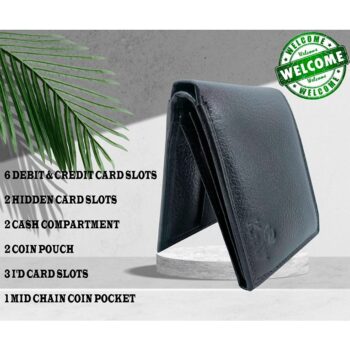 NEXGOLD Men Evening/Party, Ethnic Black Artificial Leather Wallet BLACK -  Price in India | Flipkart.com