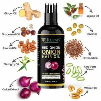 Kuraiy Red Onion Hair Oil for Hair Growth