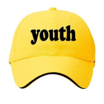 New Solid Youth Unisex Cap - Yellow