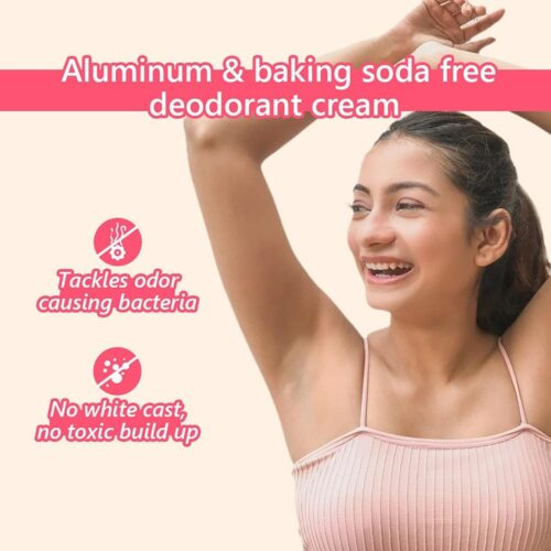 Plum BodyLovin’ Feelin’ So Rose De-odorizing Pit Cream, Aluminium-free Underarm Deodorant, Eliminates Odor