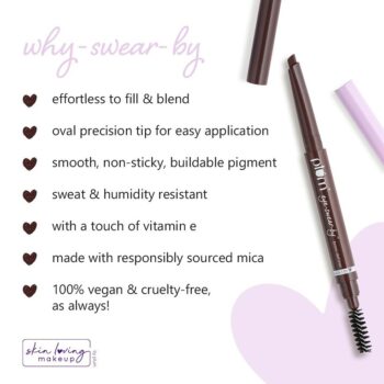 Plum Eye-Swear-By Brow Definer - Umber Brown, Buildable Pigment, With Vitamin E, Vegan & Cruelty Free