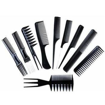 Professional Hair Comb Salon Styling Tools Comb Kangi for smooth hair Styling Comb Kit (Pack of 10)