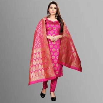 Rangat Premium Banarasi Silk Dress Material With Jacquard Work