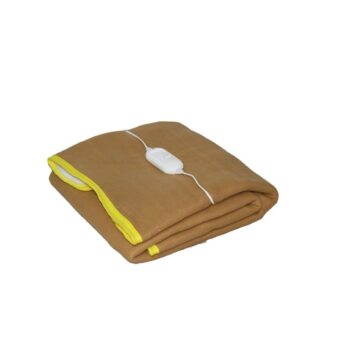 Single Bed Electric Blanket Remote Function At One Side - Light Brown