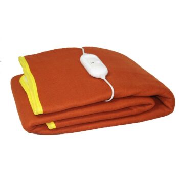 Single Bed Electric Blanket Remote Function At One Side - Orange