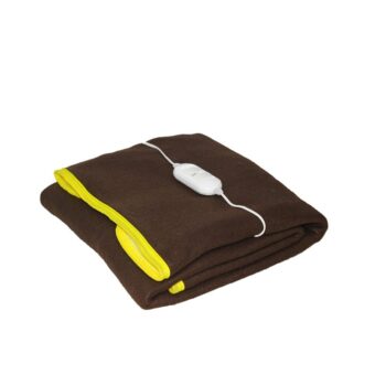 Single Bed Electric Blanket Remote Function At One Side - Brown