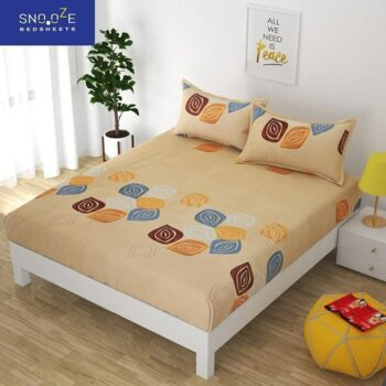 Snooze Elastic Fitted Queen Size Bedsheet