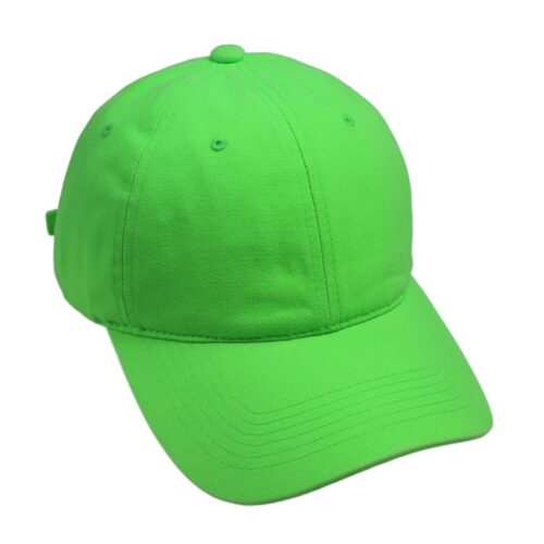 Solid Cotton Baseball Cap - Green