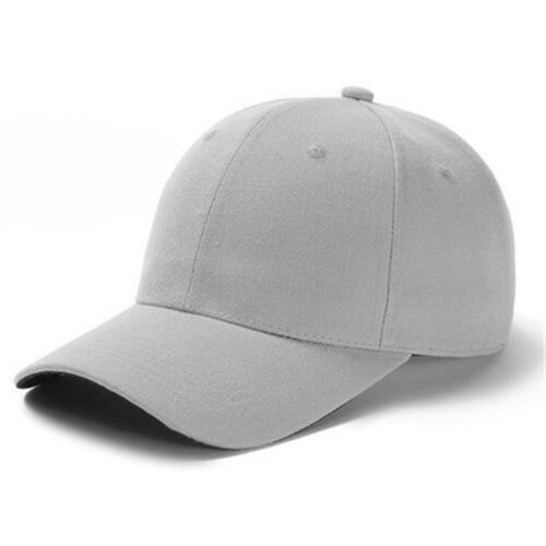 Solid Cotton Baseball Cap - Grey