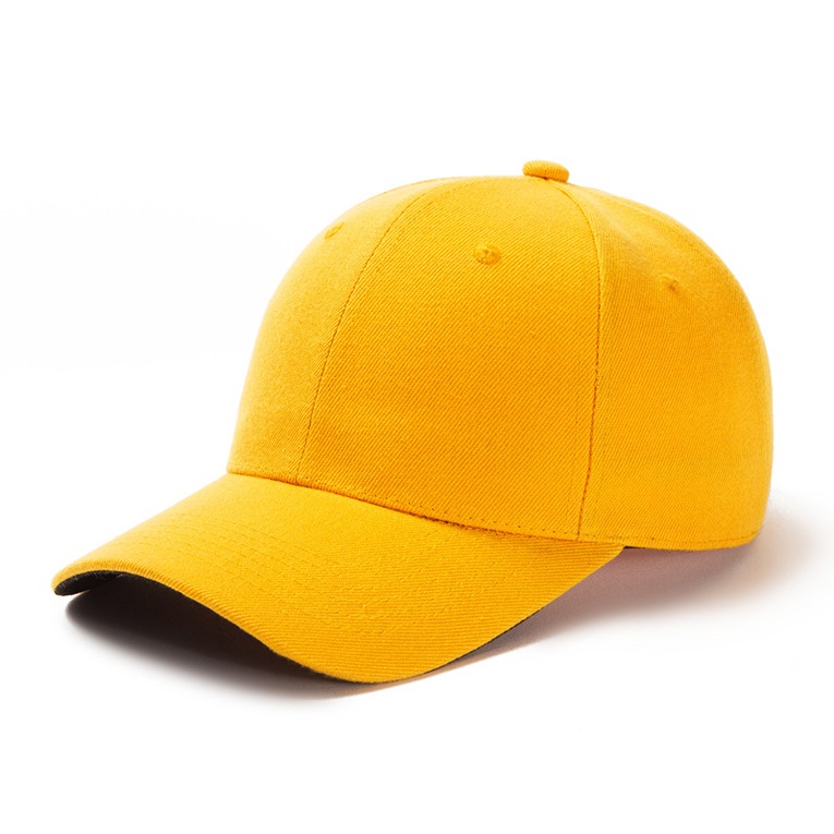Solid Cotton Baseball Cap - Yellow (KDB-2353317) - KDB Deals