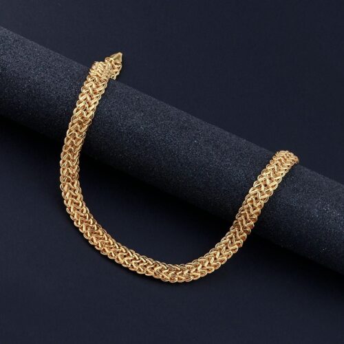 Winsome Men's Twisted Gold Plated Chain