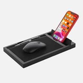Adjustable Multi Angle Laptop Stand with Detachable Mouse pad inbuilt Mobile Stand Pen Slot Ergonomically Designed for Light Weight Portable Black 7