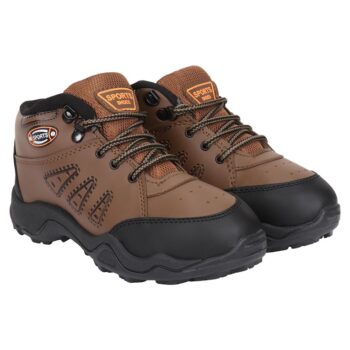 Bersache Men Brown Trekking Boots Shoes