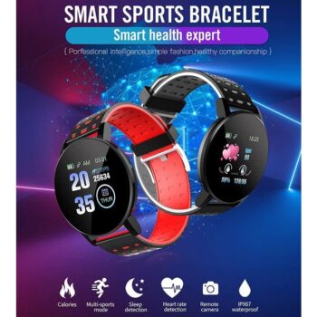 Digital Smartwatch Bluetooth Connect Fitness ID119 Plus Activity Tracker Smart Watch for Men Women and Kids