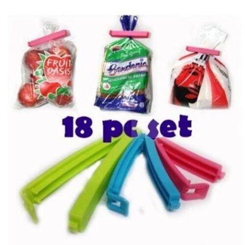 Food Snack Bag Pouch Clip Sealer for Keeping Food Fresh for Home Kitchen Camping 18 Piece 7