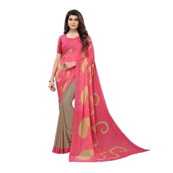 Glamourous Printed Georgette Saree